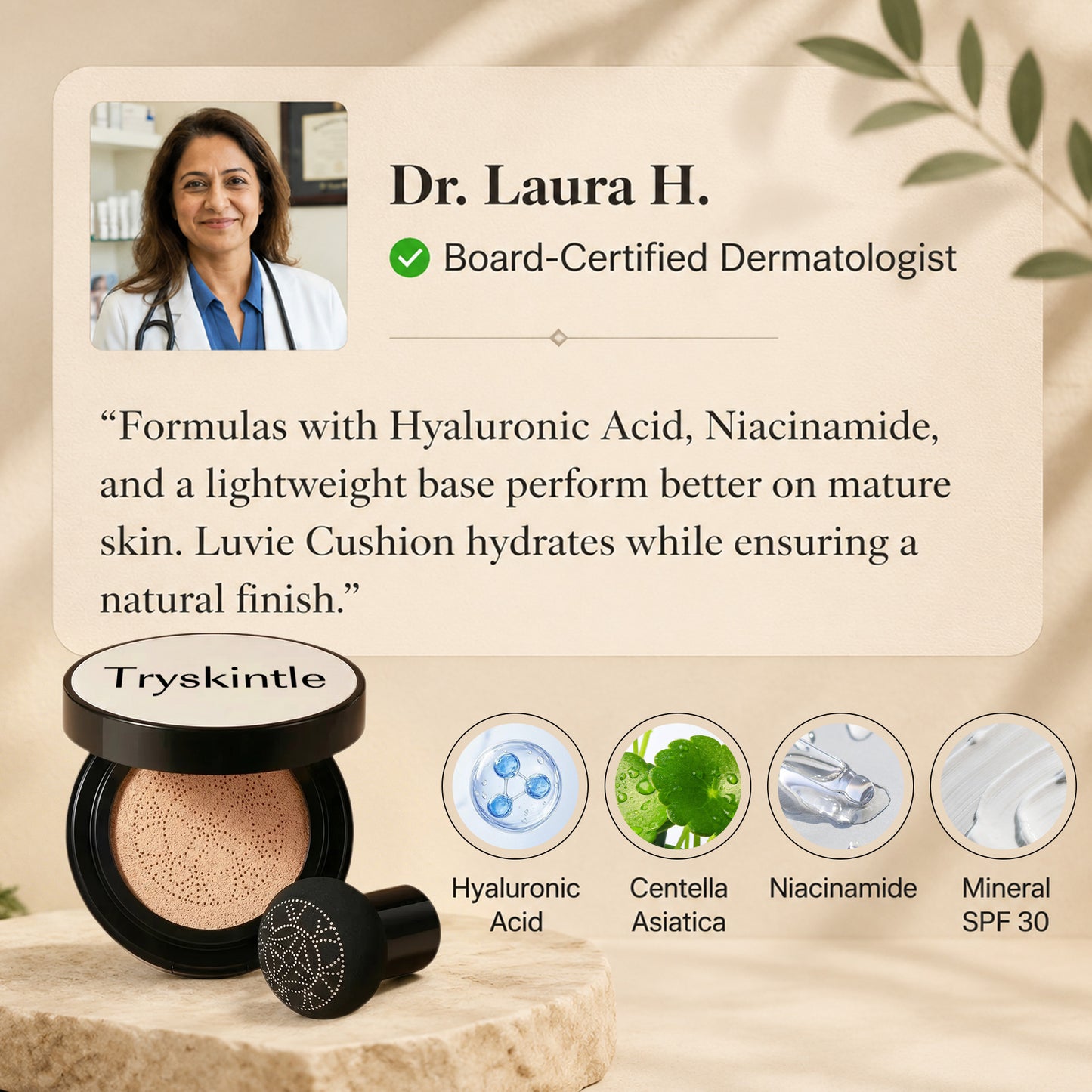 Tryskintle Glow Foundation Cushion