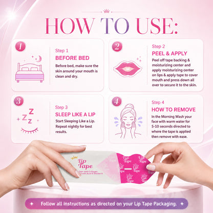 tryskintle lip tape  Hydrating Collagen Mouth Tape