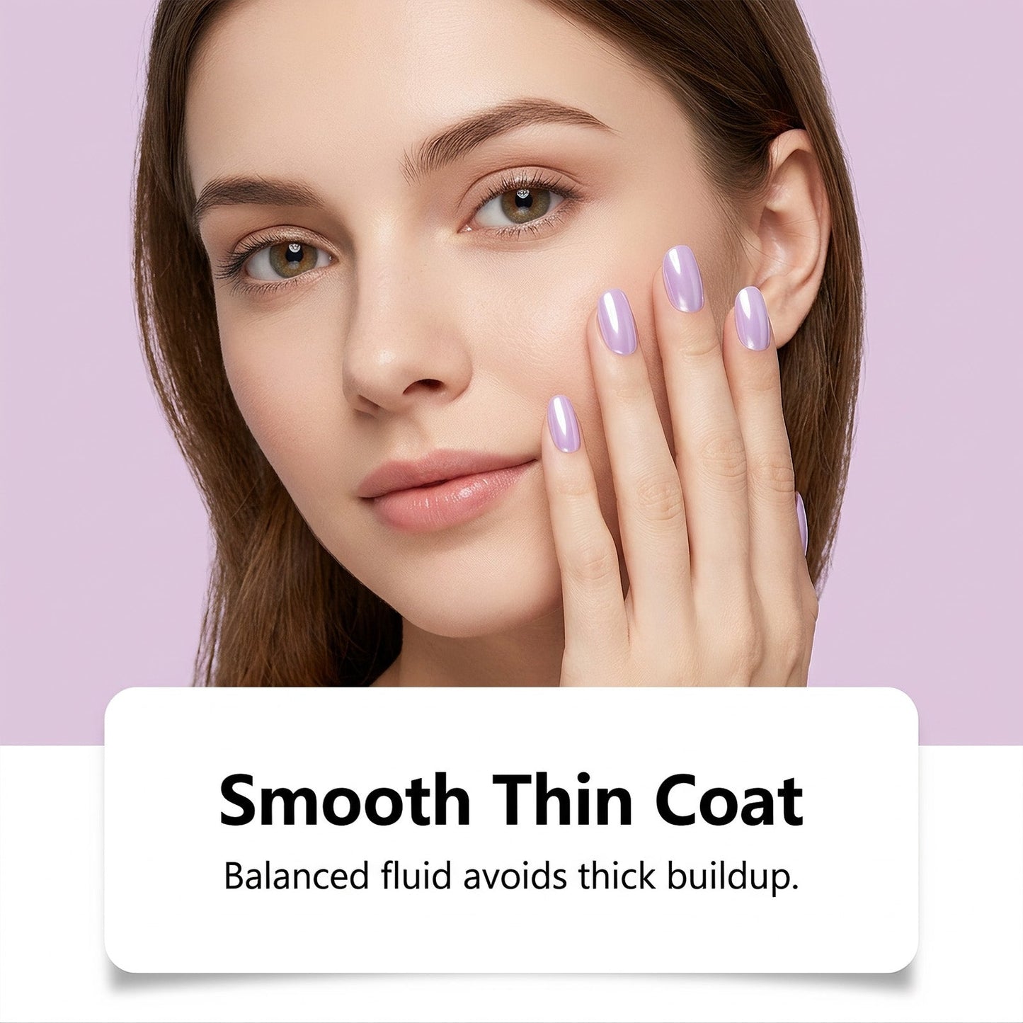 📢📢50% OFF !! ⏰Lilac Glossy Mirror Nail Strengthener