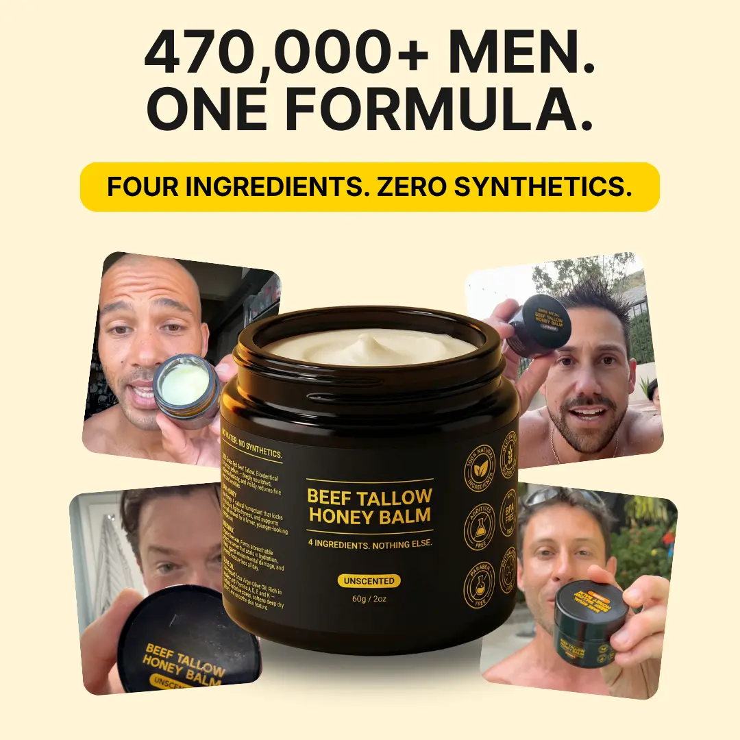 Beef Tallow Honey Balm for Men