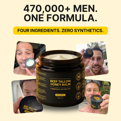 Beef Tallow Honey Balm for Men