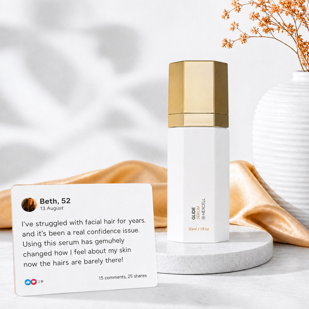 Glide Facial Hair Minimizing Serum