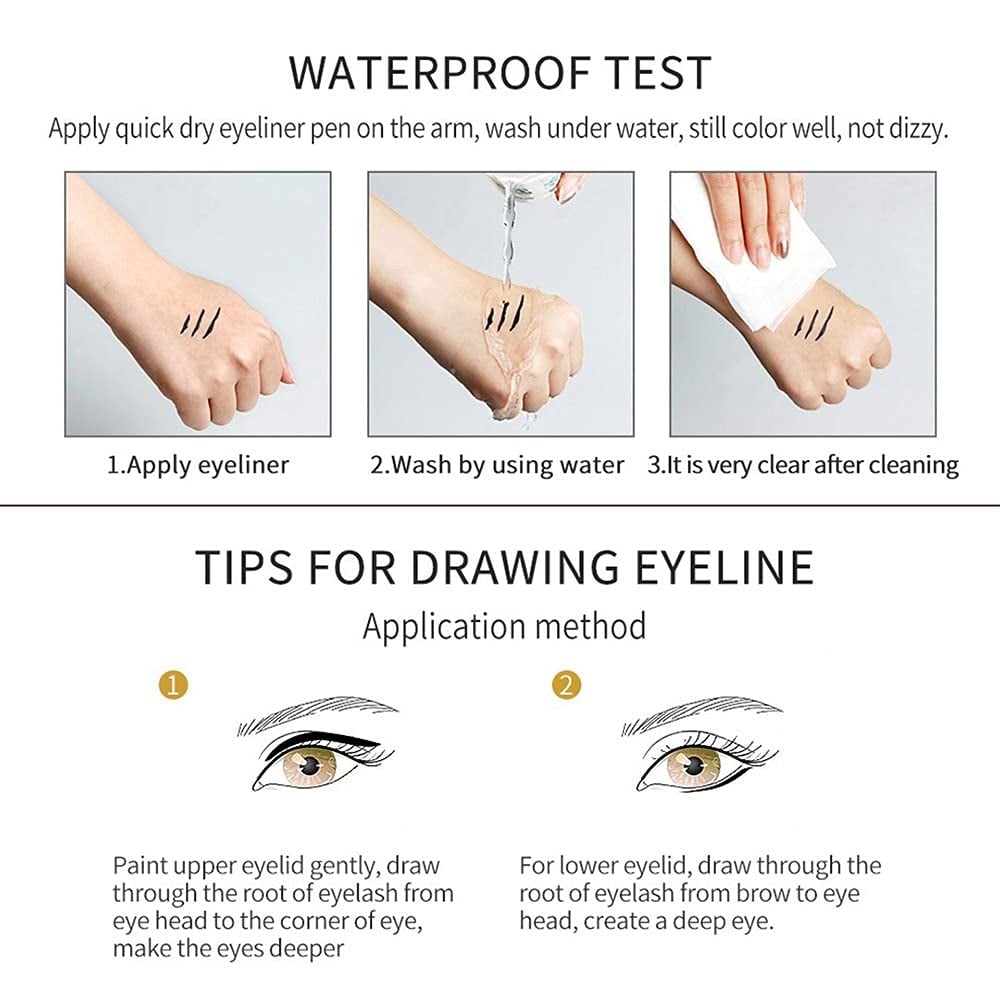 14-Pack Eyeliner Pencil Waterproof Colored Gel Liners