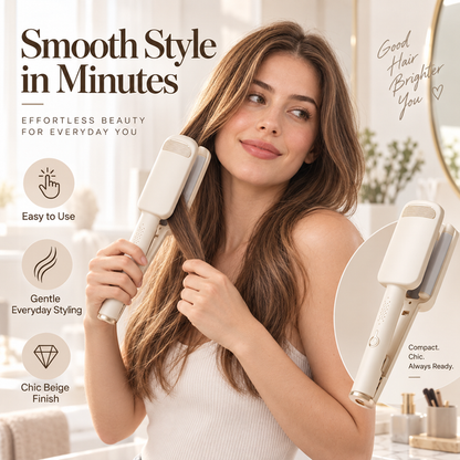 🌸 LIMITED-TIME 50% OFF! ✨ 32MM Wavy Hair Curler – Big Bouncy Curls, 4 Adjustable Heat Settings & Negative Ion Care – Salon-Quality Styling at Home 💇‍♀️