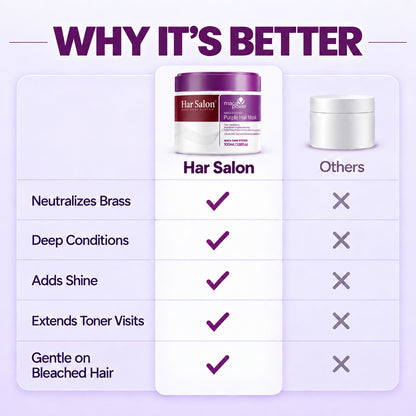 Purple Hair Mask — Neutralize Brass, Keep Your Blonde Cool