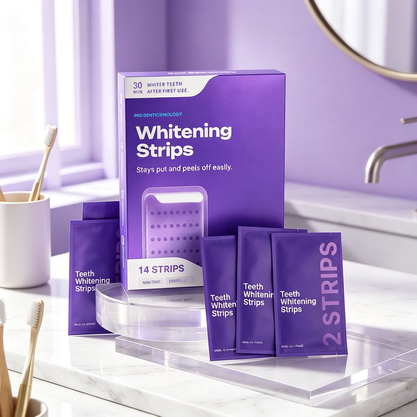 Tryskintle™ Purple Teeth Whitening Strips