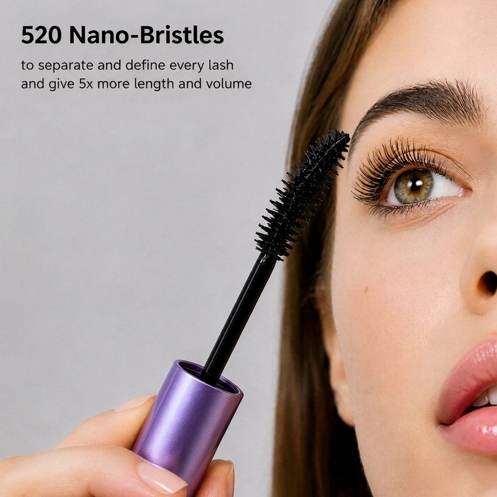 Precision mascara brush