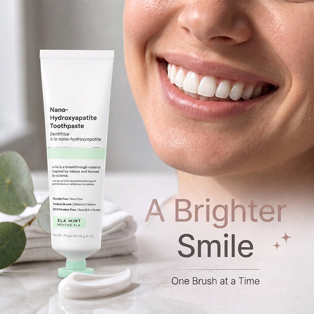 Nano-Hydroxyapatite Toothpaste, Fluoride Free Toothpaste, Appropriate for Sensitive Teeth🦷