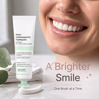 Nano-Hydroxyapatite Toothpaste, Fluoride Free Toothpaste, Appropriate for Sensitive Teeth🦷