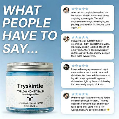Whipped Tallow Honey Balm with Methylene Blue