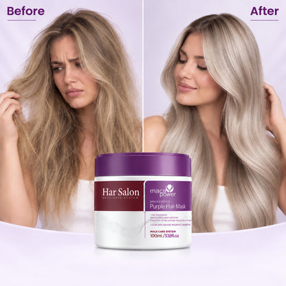 Purple Hair Mask — Neutralize Brass, Keep Your Blonde Cool