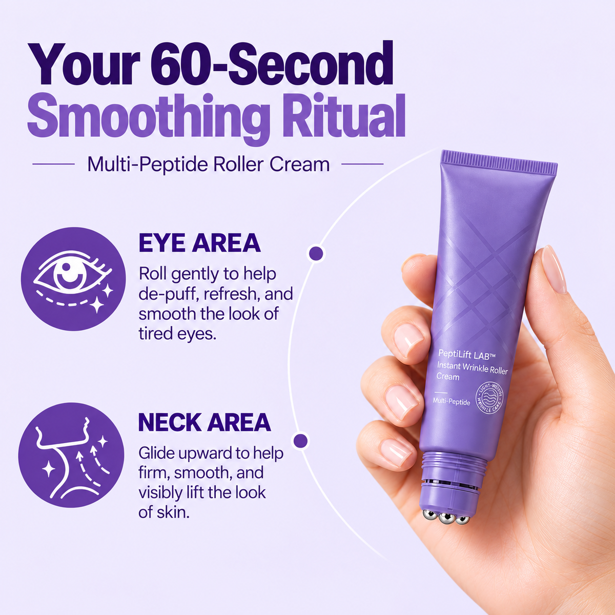 Multi-Peptide Roller Cream for Eye and Neck Area