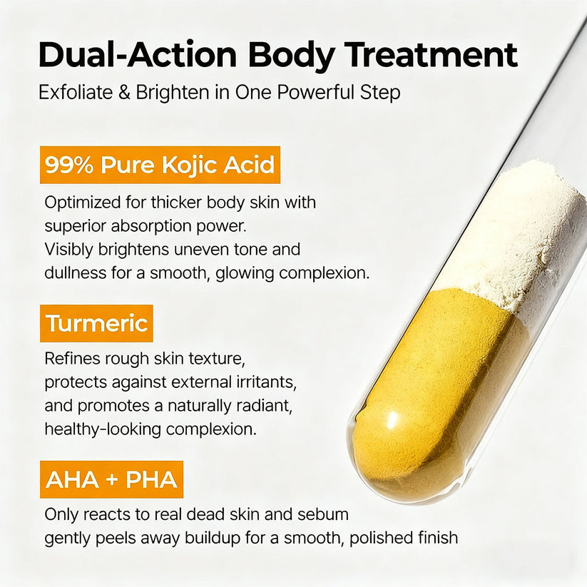 Tryskintle Peel Shot - Kojic + Turmeric Body Peel Spray