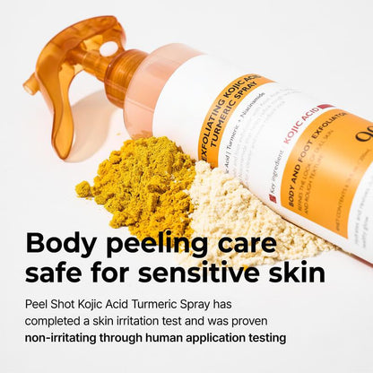 Tryskintle Peel Shot - Kojic + Turmeric Body Peel Spray