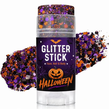 🔥Buy 1 Get 1 Free🎃Halloween Glitter Stick for Face, Hair & Body, Sparkle Makeup Accessory