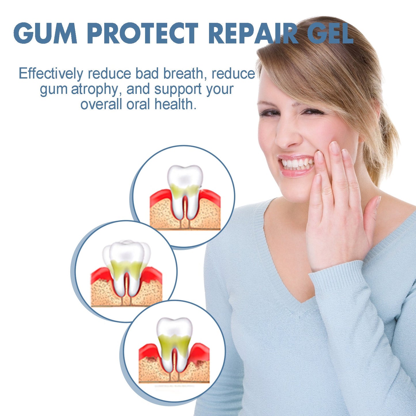 Teeth Repair Gel revitalizes gums and whitens teeth within the first week