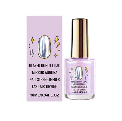 📢📢50% OFF !! ⏰Lilac Glossy Mirror Nail Strengthener