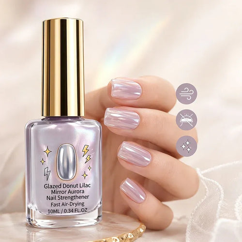 📢📢50% OFF !! ⏰Lilac Glossy Mirror Nail Strengthener