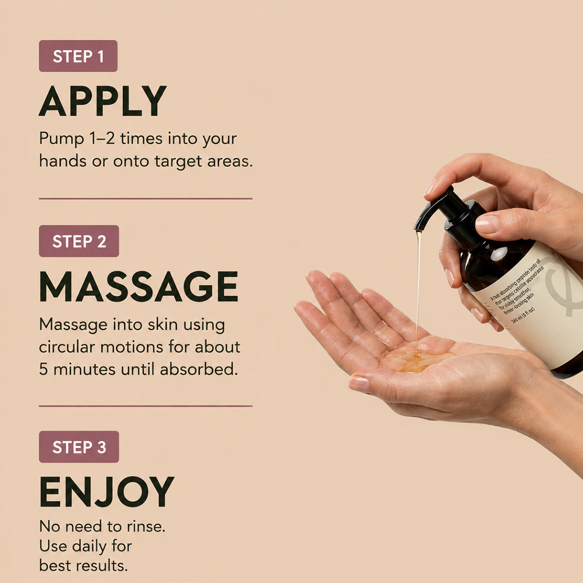 tryskintle™  Peptide Body Oil