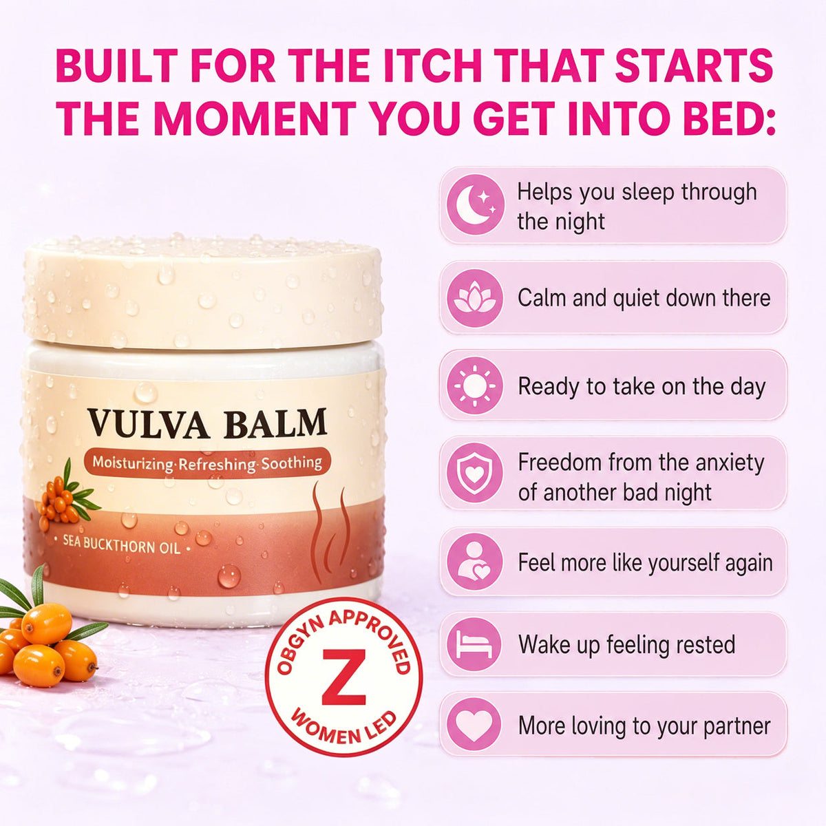 tryskintle Relief Balm — Night-Time Care for Itching, Burning & Dryness