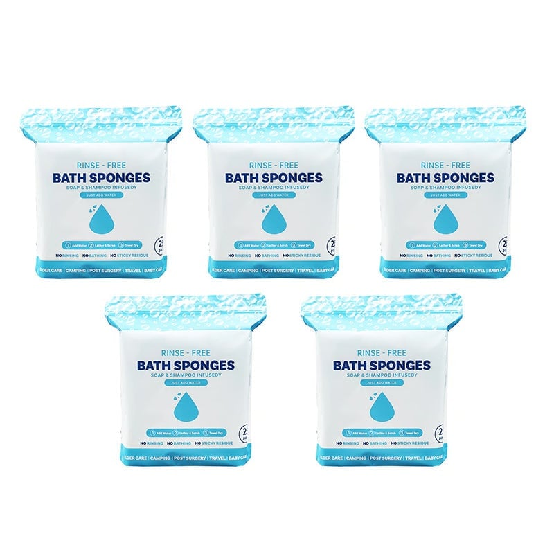 🏆Flash Sale⚡ 50K+  🌈Disposable Rinse-Free Bathing Wipes🧼