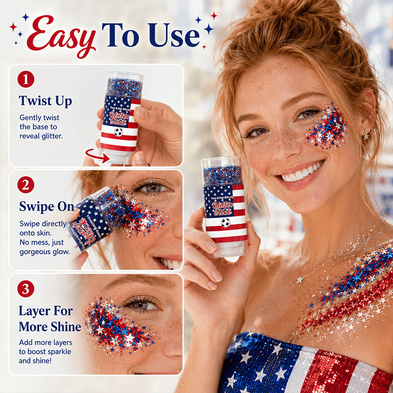 🔥Independence Day Party Must-Have-✨Patriotic Glitter Stick