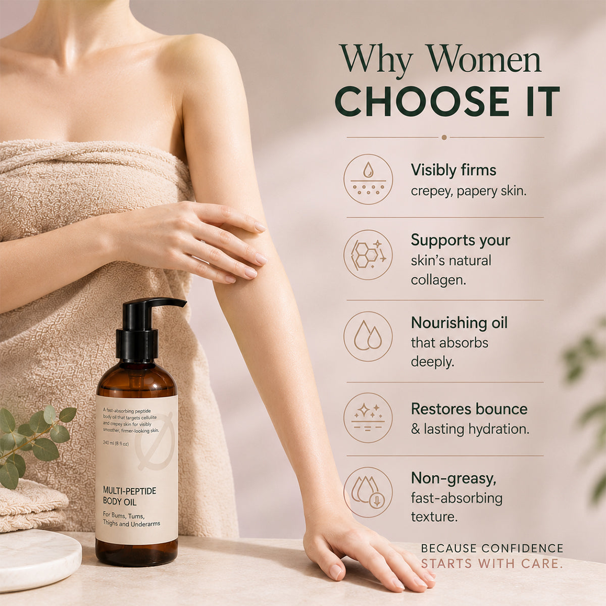 tryskintle™  Peptide Body Oil