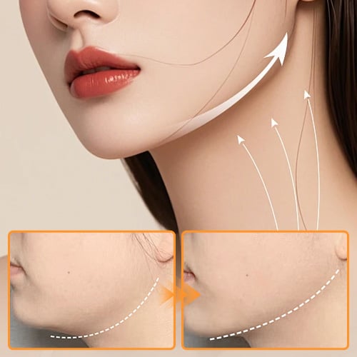 4. It Lifts and Sculpts the Jawline & “Turkey Neck“ Areas Most Creams Completely Ignore