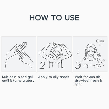 Leave-in Light Hair Dry Shampoo Gel