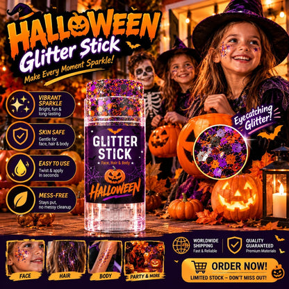 🔥Buy 1 Get 1 Free🎃Halloween Glitter Stick for Face, Hair & Body, Sparkle Makeup Accessory