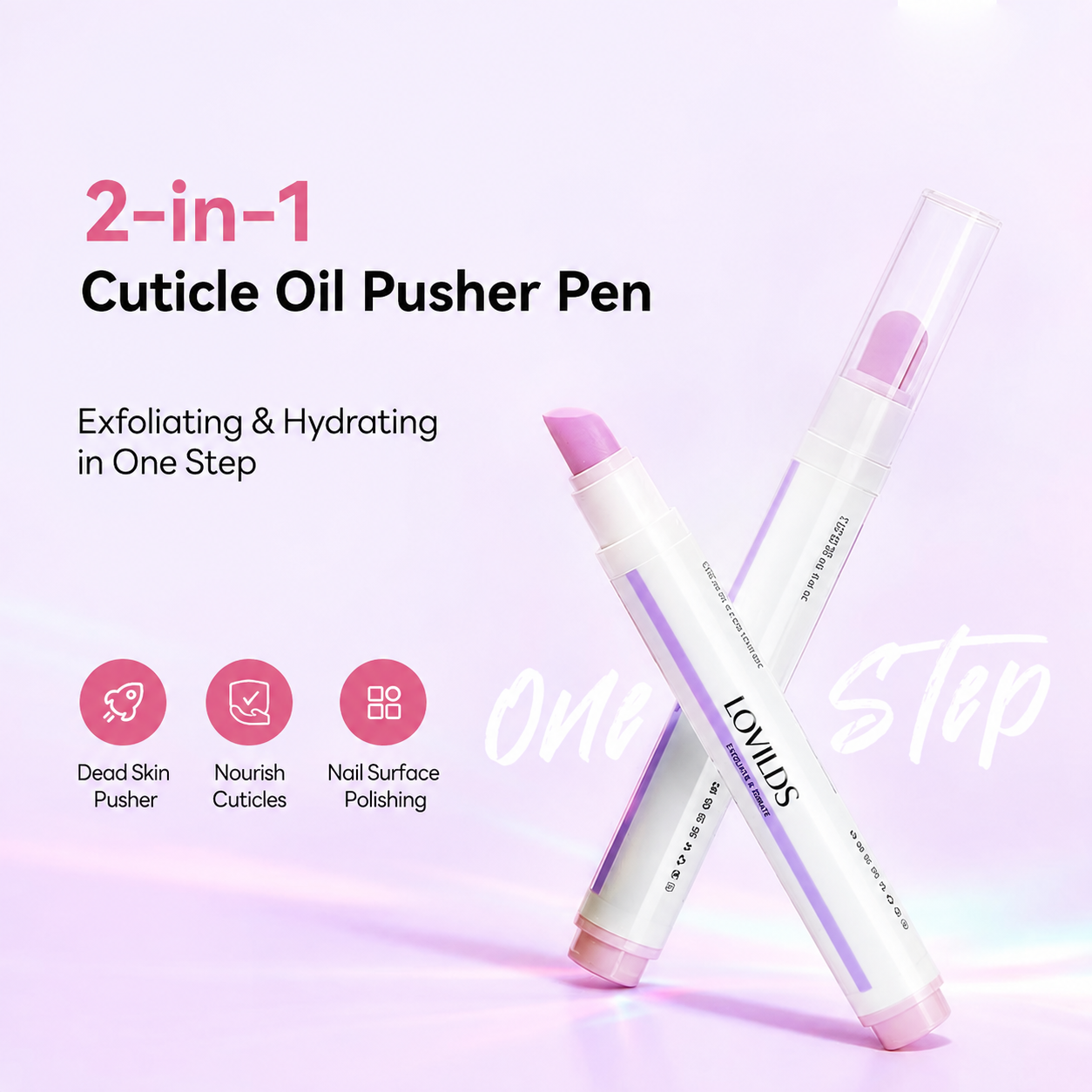 LOVILDS 2-in-1 Cuticle Care Pen