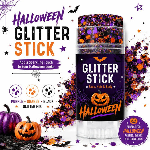 🔥Buy 1 Get 1 Free🎃Halloween Glitter Stick for Face, Hair & Body, Sparkle Makeup Accessory