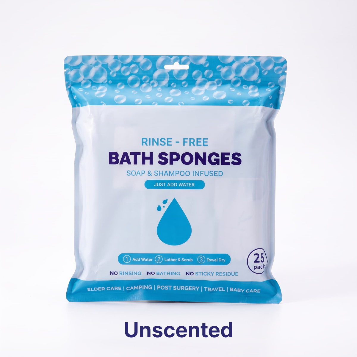 Tenderly Rinse-Free Bath Sponges 9