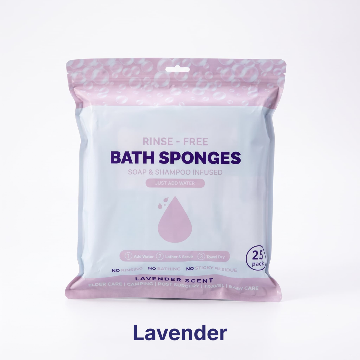 Tenderly Rinse-Free Bath Sponges 10